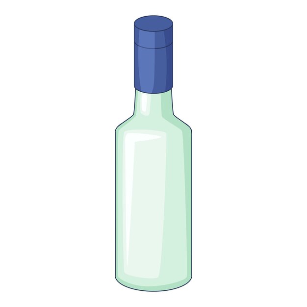 Vector icono de botella de vino ilustración de dibujos animados de icono de vector de botella de vino para diseño web