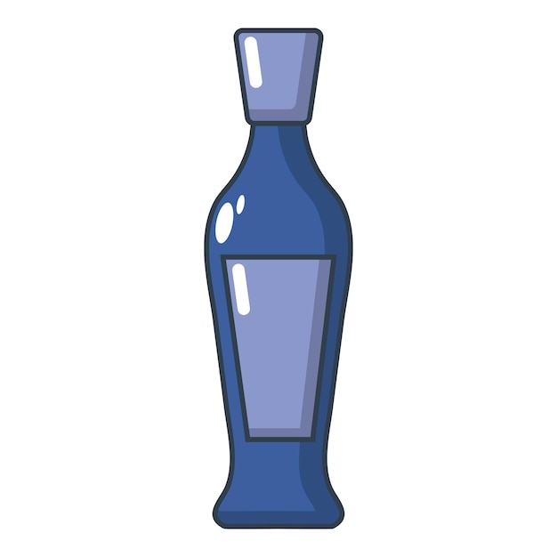 Icono de botella de vino Ilustración de dibujos animados de icono de vector de botella de vino para web