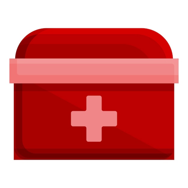 Icono del botiquín de primeros auxilios Icono vectorial del botiqín de primeros ayudos para el diseño web aislado sobre fondo blanco