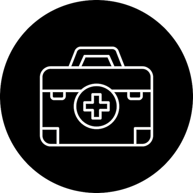 El icono del botiquín de primeros auxilios