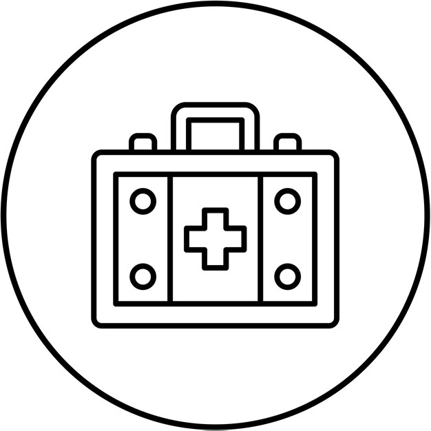 El icono del botiquín de primeros auxilios