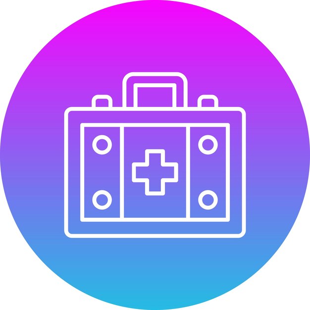 El icono del botiquín de primeros auxilios