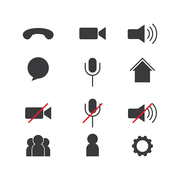 Icono de botón de comunicación