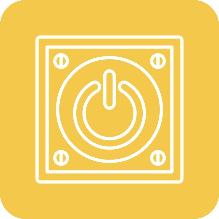 Vector icono del botón de encendido
