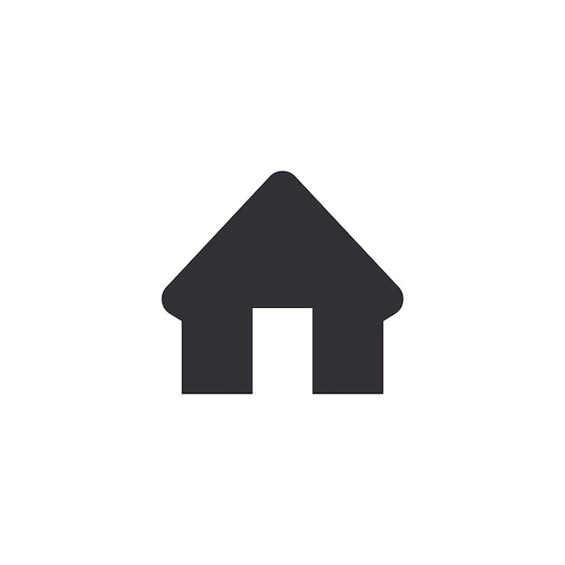 Icono del botón de inicio Símbolo de inicio Icono vectorial simple moderno para el diseño de sitios web aplicación móvil ui