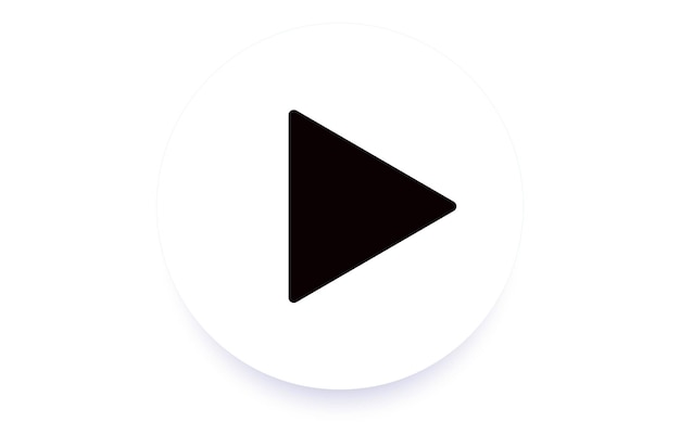 Icono de botón de reproducción ilustración vectorial
