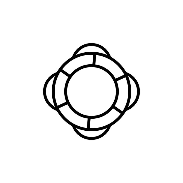 El icono de la boya es perfecto para la seguridad y el rescate