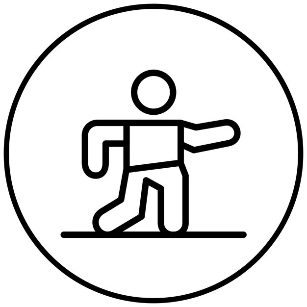 Icono de un brazo doblado hacia la izquierda