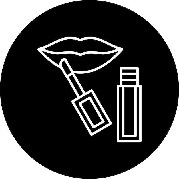 Icono de brillo para los labios