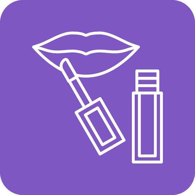 Icono de brillo para los labios