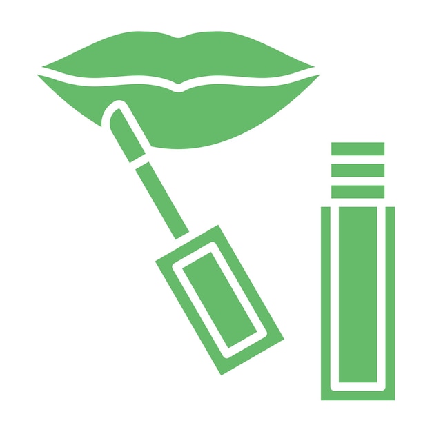 Icono de brillo para los labios
