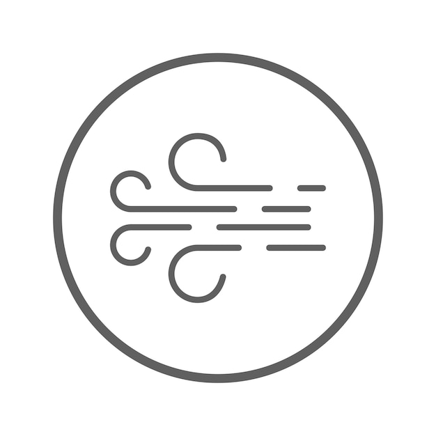 Icono de la brisa de la atmósfera del aire