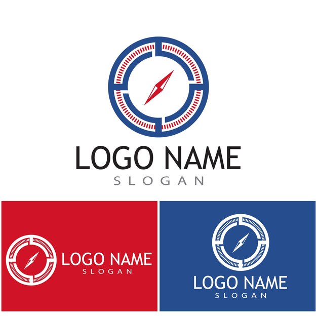 Icono de brújula Diseño de ilustración vectorial Plantilla de logotipo