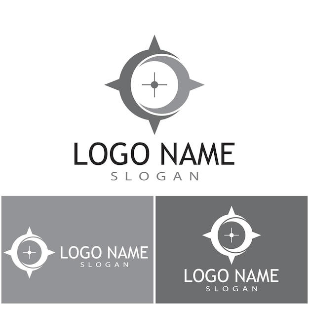 Icono de brújula Diseño de ilustración vectorial Plantilla de logotipo