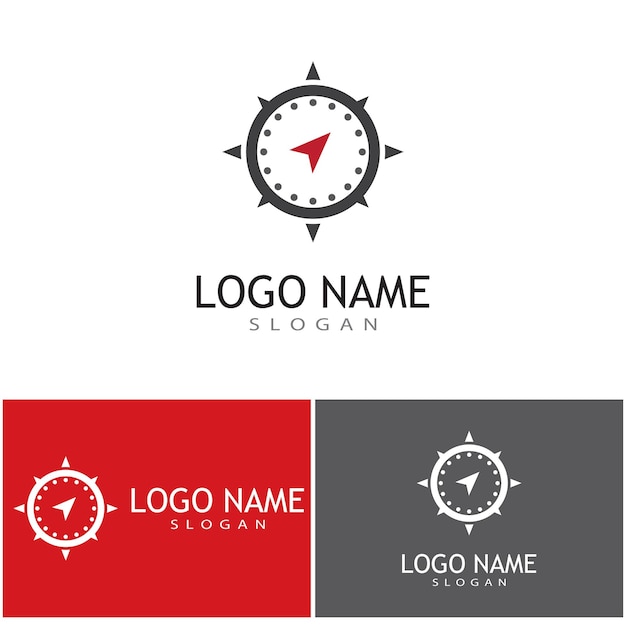 Icono de brújula Diseño de ilustración vectorial Plantilla de logotipo