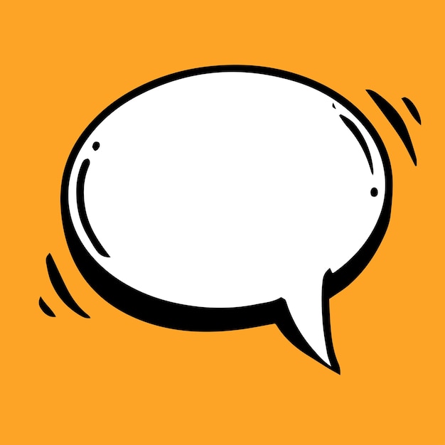 icono de burbuja de chat habla globo de habla cómica burbuja