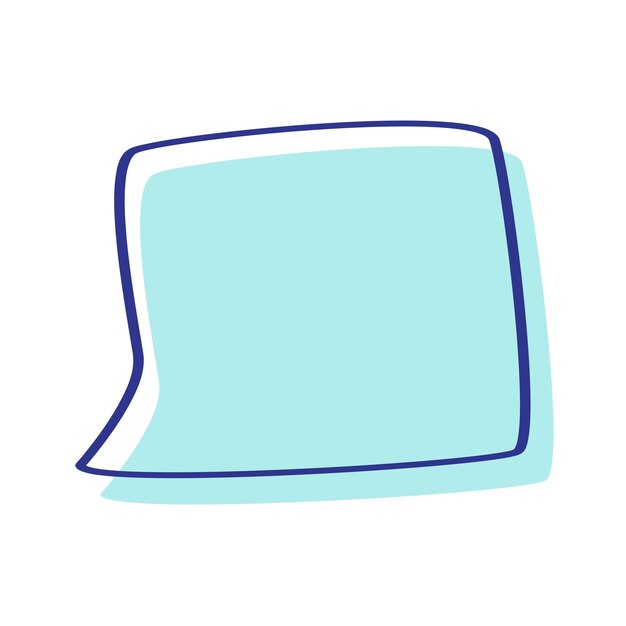 Icono de burbuja de voz vectorial diseño plano fondo blanco aislado