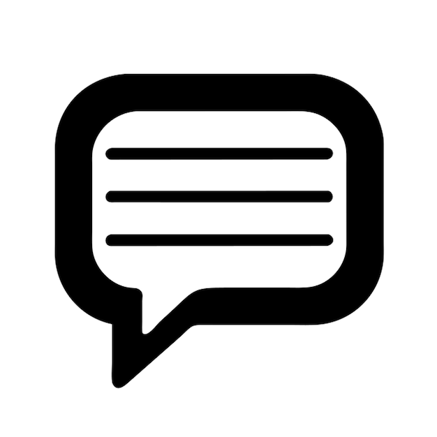 Icono de burbuja de voz