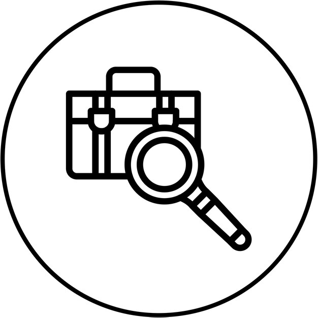 Icono de buscador de trabajo