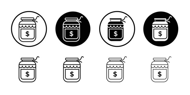 El icono de Business Remedy es un conjunto de logotipos vectoriales de línea negra