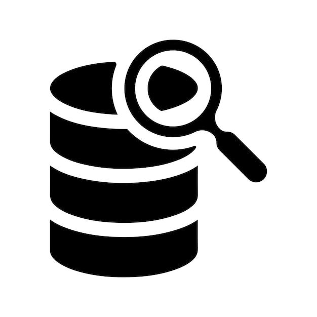 Ícono de búsqueda de la base de datos