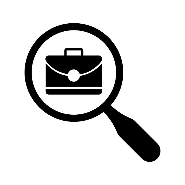 Icono de búsqueda de documentos de cartera de búsqueda