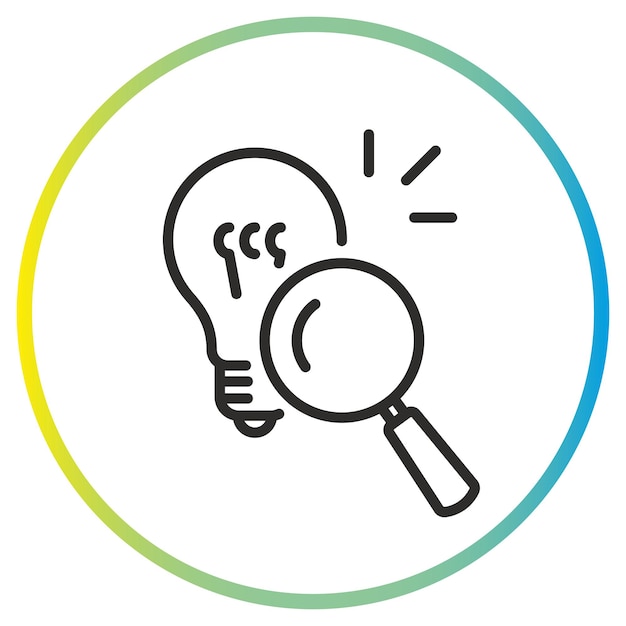icono de búsqueda de ideas
