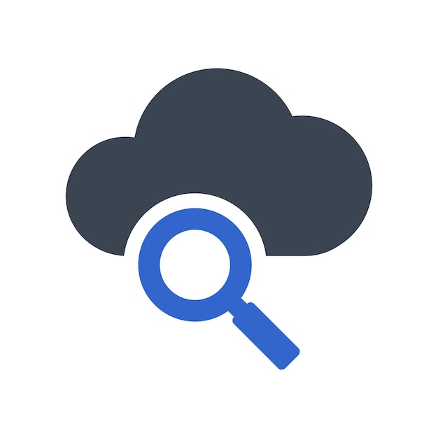 Icono de búsqueda en la nube