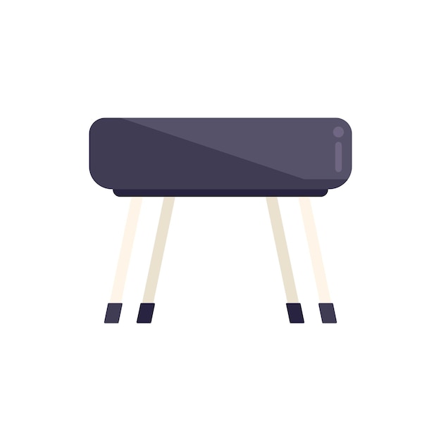Icono de caballo deportivo vector plano Gimnasio deportivo Sala de estar aislada