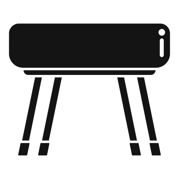 Icono de caballo deportivo vector simple sala de gimnasio deportivo