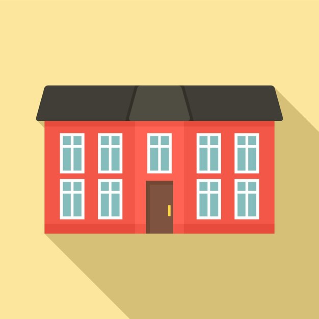 Icono de cabaña de la ciudad Ilustración plana del icono vectorial de cabañas de la ciudad para diseño web