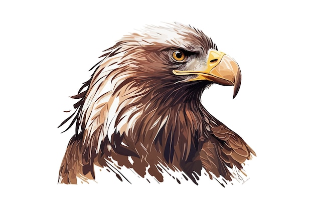 Icono de cabeza de águila Diseño de ilustración vectorial