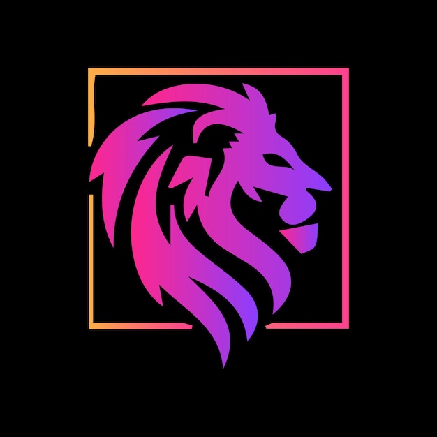Icono de cabeza de león logo del rey león