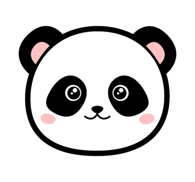 Icono de cabeza de panda