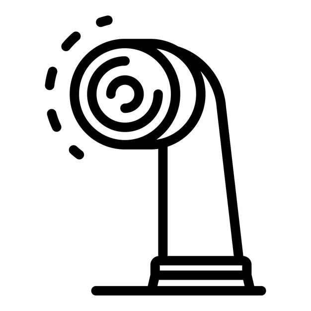 Icono de cabeza redonda de cepillo de dientes eléctrico Icono vectorial de cabeza redondeada de cepillos de dientes eléctricos para diseño web aislado sobre fondo blanco