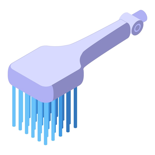 Icono de cabezal de ducha de habitación vector isométrico Baño de agua Lluvia de spa
