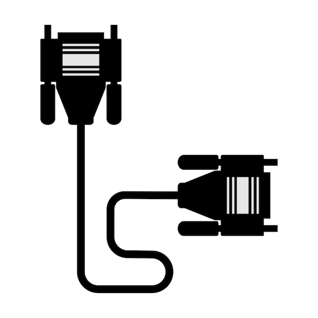 Icono de cable vga