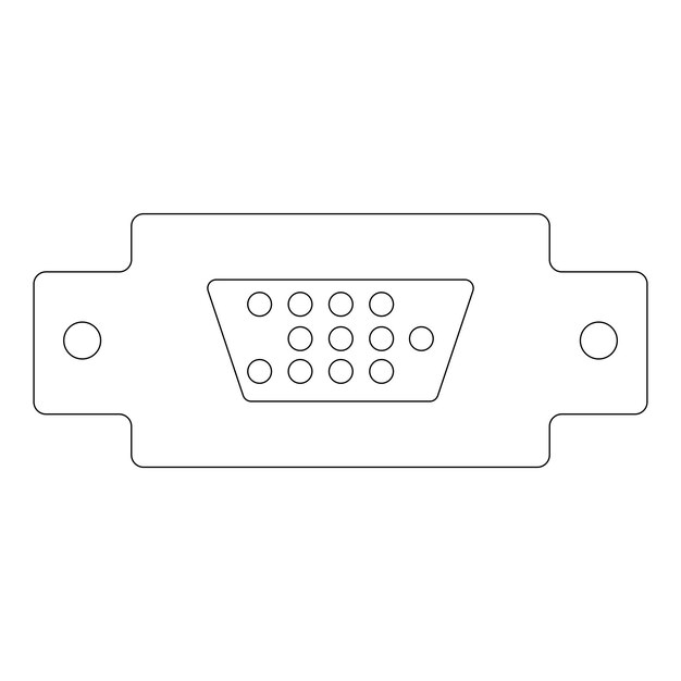 icono de cable vga