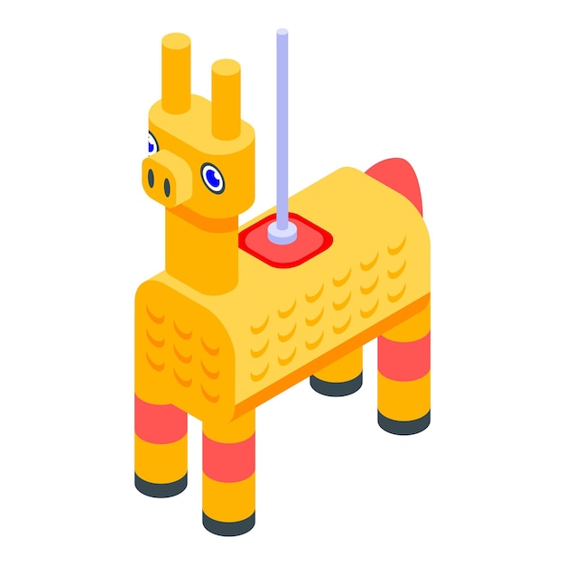 Icono de cabra mexicana Isométrica de icono de vector de cabra mexicana para diseño web aislado sobre fondo blanco