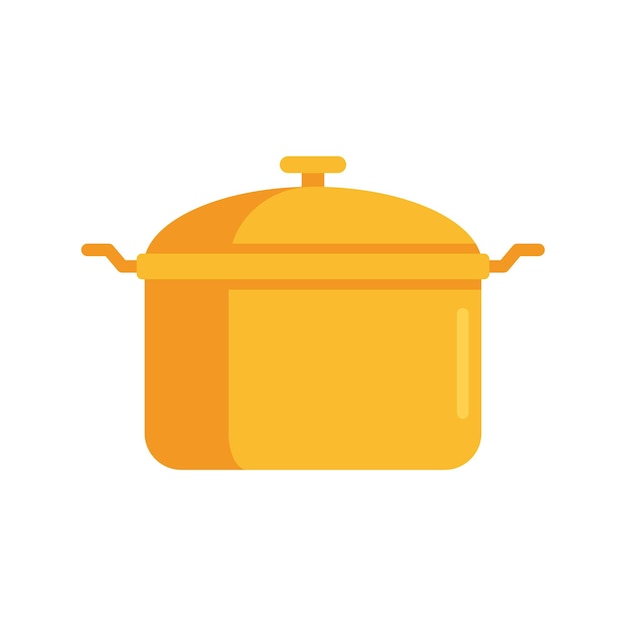 Icono de cacerola Ilustración plana del icono de vector de cacerola para diseño web aislado