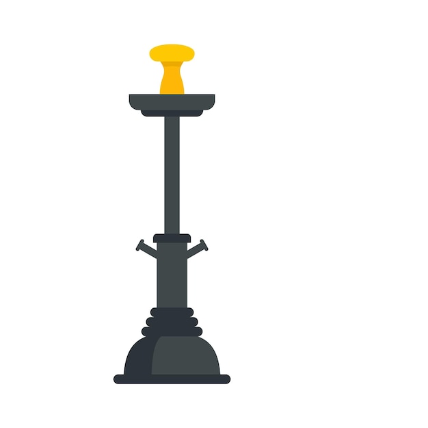 Icono de cachimba turca Ilustración plana del icono de vector de cachimba turca aislado sobre fondo blanco