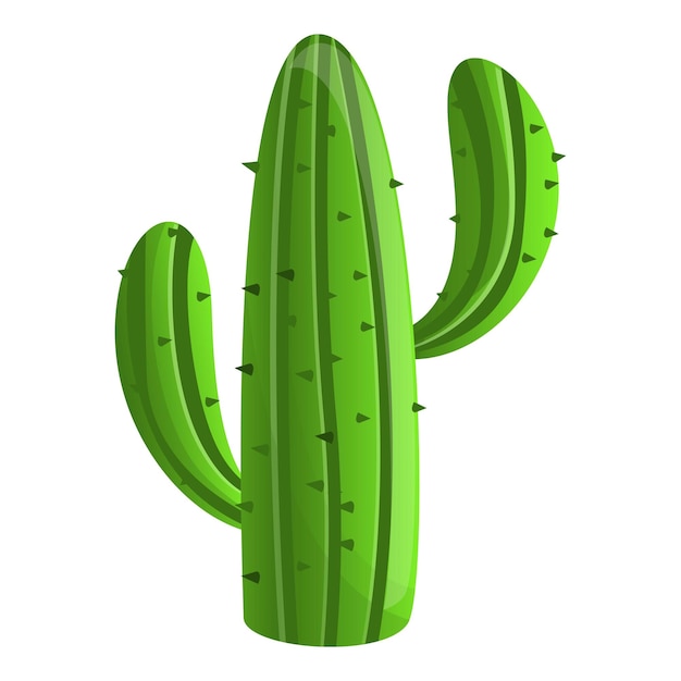 Icono de cactus del desierto mexicano Icono vectorial de cactos del desierto mexicano para diseño web aislado sobre fondo blanco