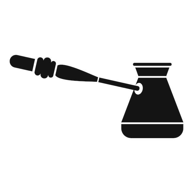 Icono de café cezve Ilustración sencilla del icono vectorial de café cesve para la web