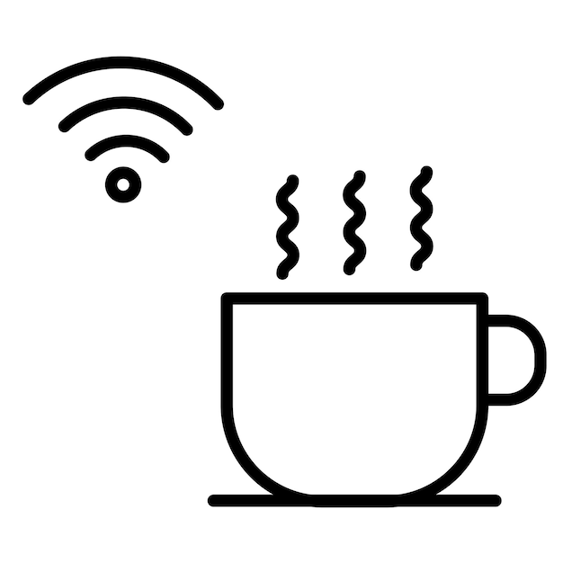 El icono de la cafetería Wifi
