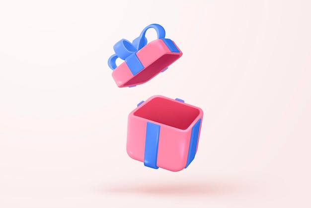 Icono de caja 3D para entrega en línea servicio logístico seguimiento de entrega de la ubicación del pino marcador de punto para el envío Empaque de envío del producto salga de la burbuja Icono de paquete 3D ilustración de renderización vectorial