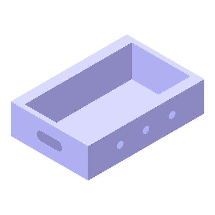 Vector icono de caja blanca isométrica del icono de vector de caja blanca para diseño web aislado sobre fondo blanco