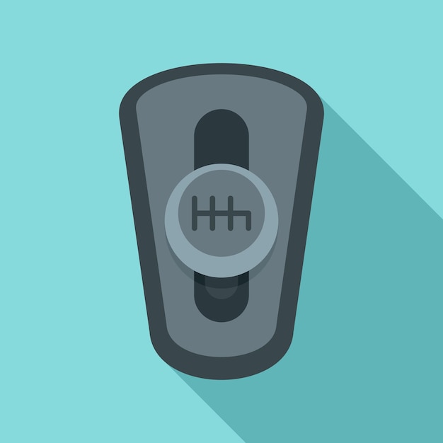 Icono de caja de cambios automática de coche Ilustración plana del icono de vector de caja de cambios automática de coche para diseño web