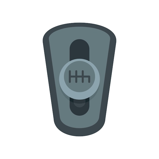 Icono de caja de cambios automática de coche Ilustración plana del icono de vector de caja de cambios automática de coche para diseño web
