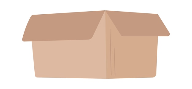Icono de caja de cartón ilustración vectorial