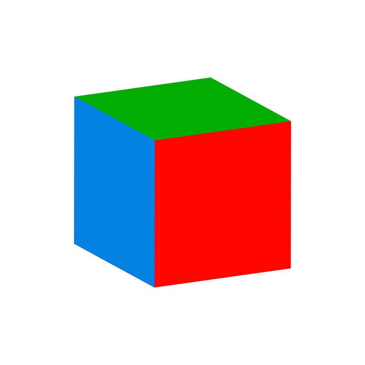 Vector el icono de la caja del cubo es simple
